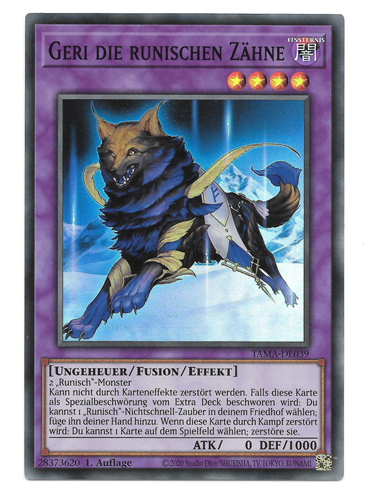 Yu-Gi-Oh! TAMA-DE039 - Geri die runischen Zähne (Super Rare)