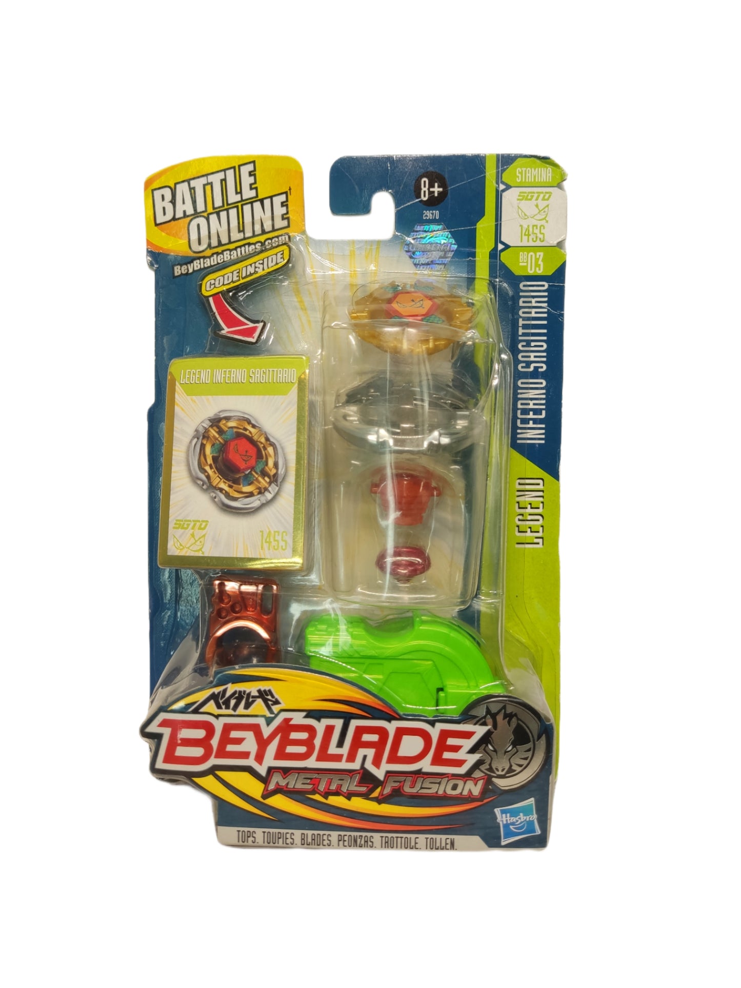 Legend Inferno Sagittario BB-03 145S Stamina Hasbro Beyblade Metal Fusion