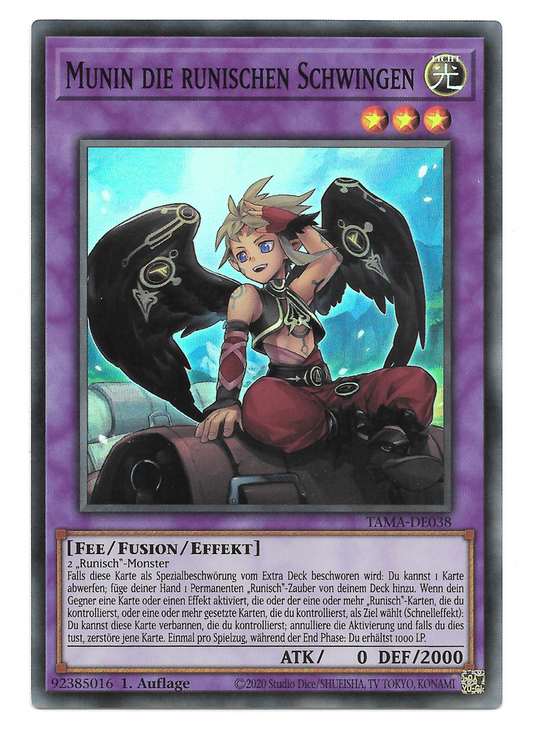 Yu-Gi-Oh! TAMA-DE038 - Munin die runischen Schwingen (Super Rare)