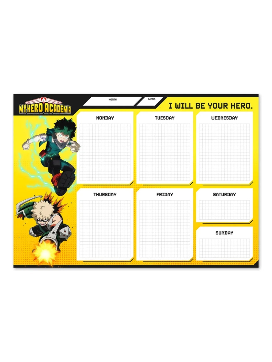 My Hero Academia - Wochenplaner - A4