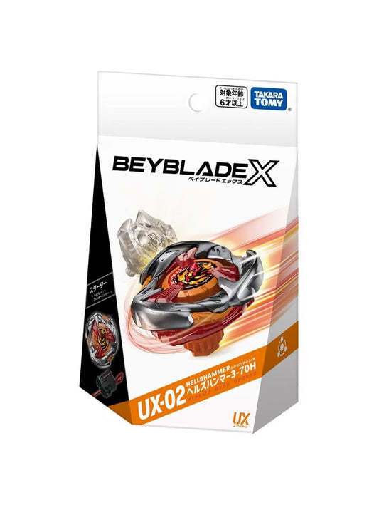 Hells Hammer UX-02 3-70H Takara Tomy Beyblade X - Anime Beyond