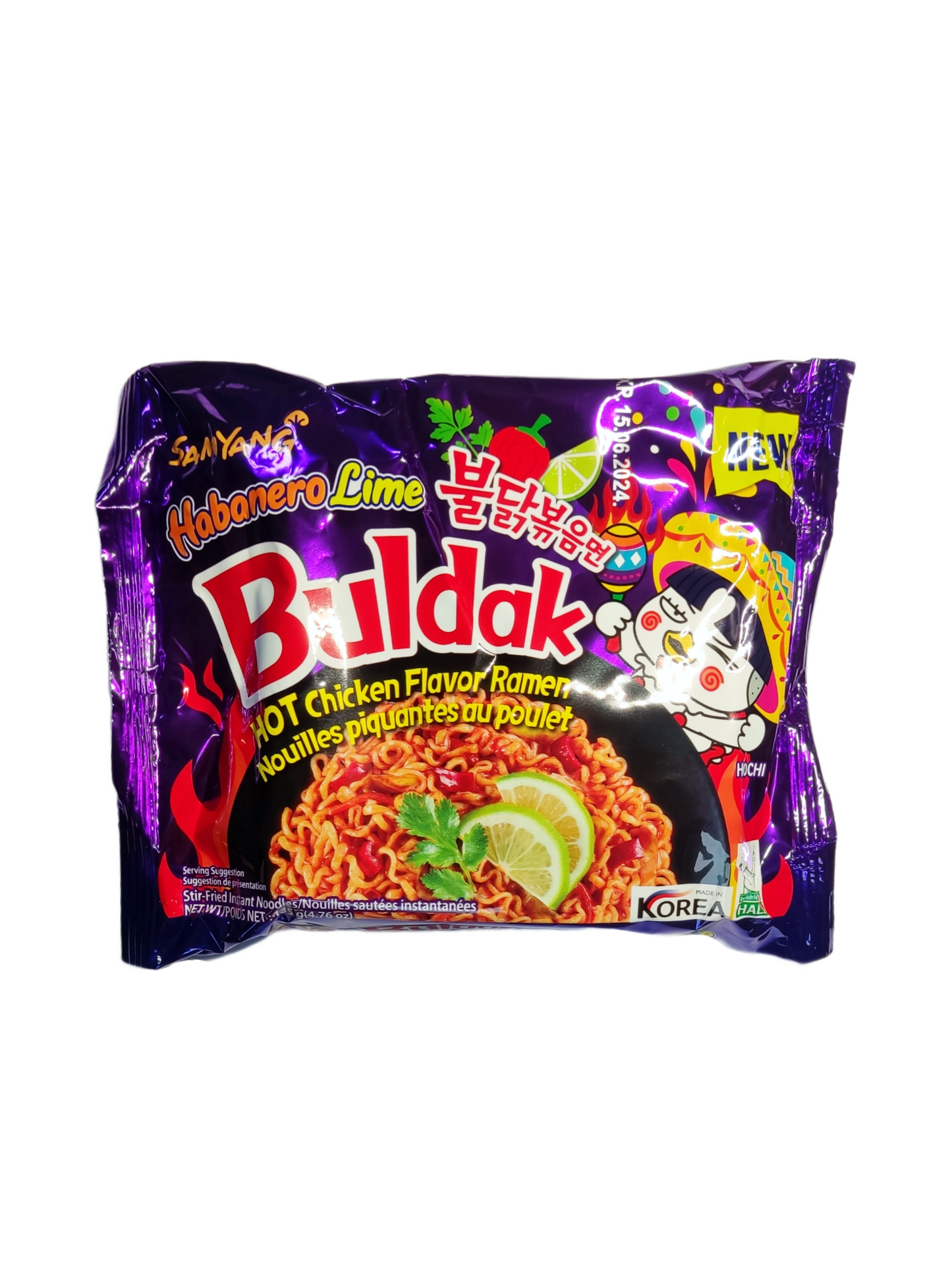 Samyang - Hot Chicken Ramen Habanero Lime 135g - Anime Beyond