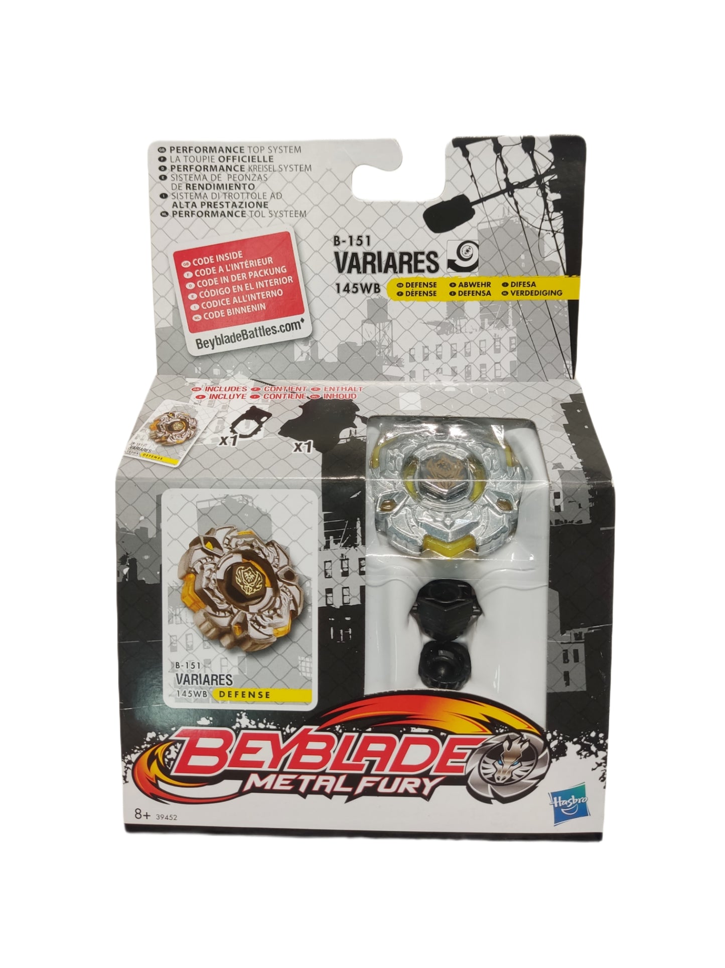 Variares B-151 145WB Defense Hasbro Beyblade Metal Fury