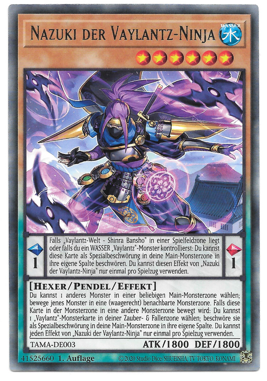 Yu-Gi-Oh! TAMA-DE003 - Nazuki der Vaylantz-Ninja (Rare)