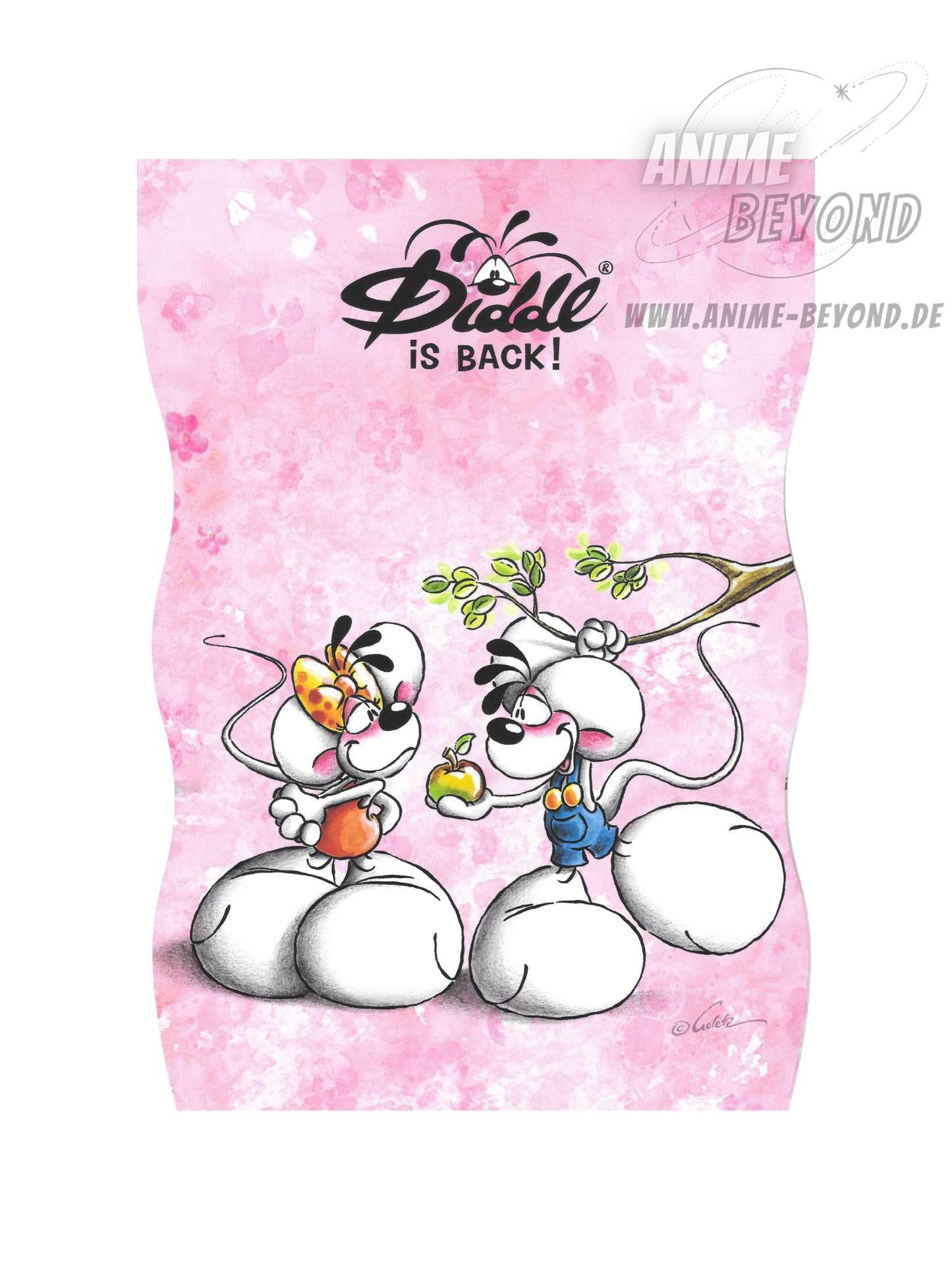 Diddl is Back Blockblatt aus A5 Block Rosa Blockfrisch 1 Blatt 23786 K1.9