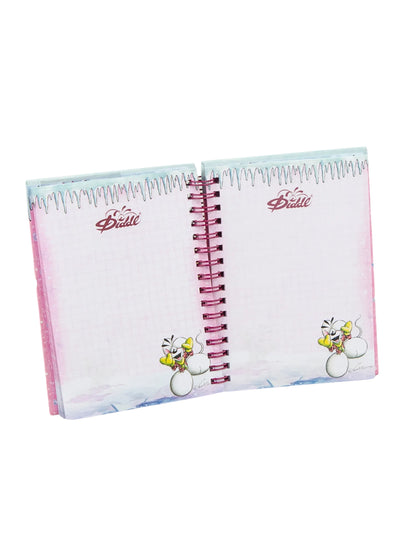 Diddl & Diddlina A6 Spiralnotizbuch mit Duft-Dekoration Rosa & Lila / Motiv frei wählbar / Winterkollektion 2026 ❄️ VORBESTELLUNG