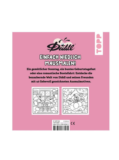 Vorbestellen: Diddl Cosy Life Ausmalbuch / 40 Motive / „Einfach niedlich ausmalen“