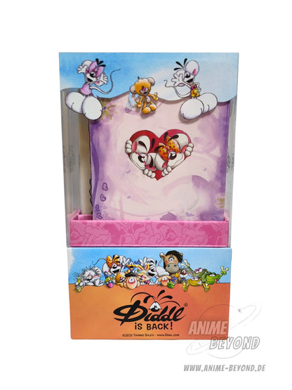 Diddl Geschenkset / Schreibset - A6 Notizheft mit 6 Buntstiften & Zubehör - Diddl is Back