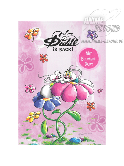 Diddl is Back Blockblatt aus A6 Duftblock mit Blumen-Duft Lila Blockfrisch 1 Blatt 23788 K1.3