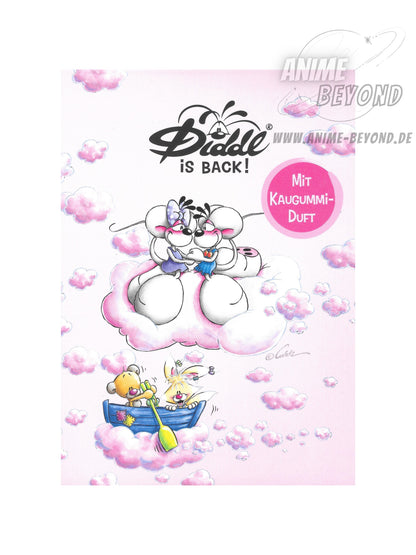 Diddl is Back Blockblatt aus A6 Duftblock mit Kaugummi-Duft Wolken Blockfrisch 1 Blatt 23499 K1.5