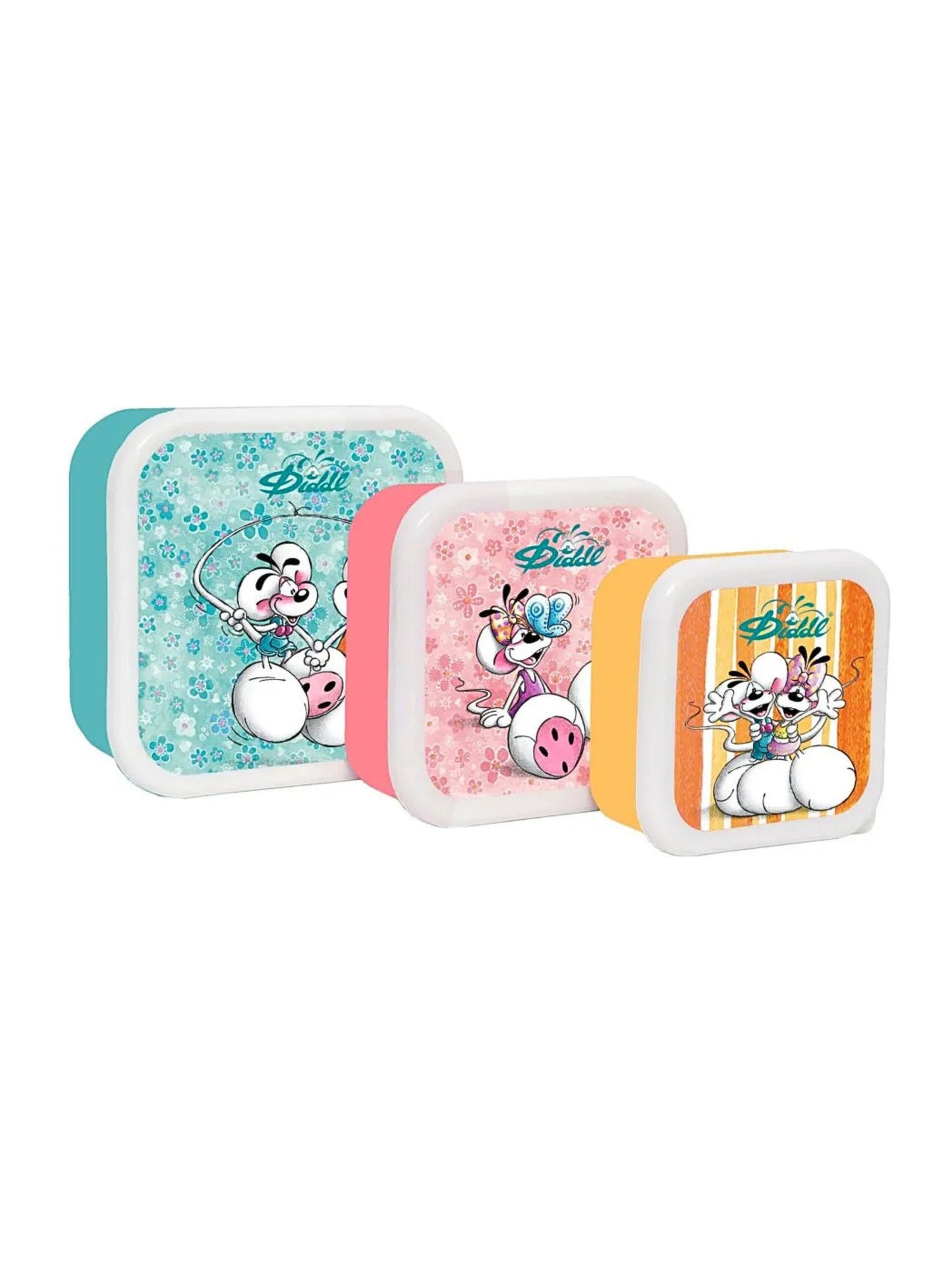 Diddl Brotdosen 3er Set (540 ml, 350 ml & 230ml)