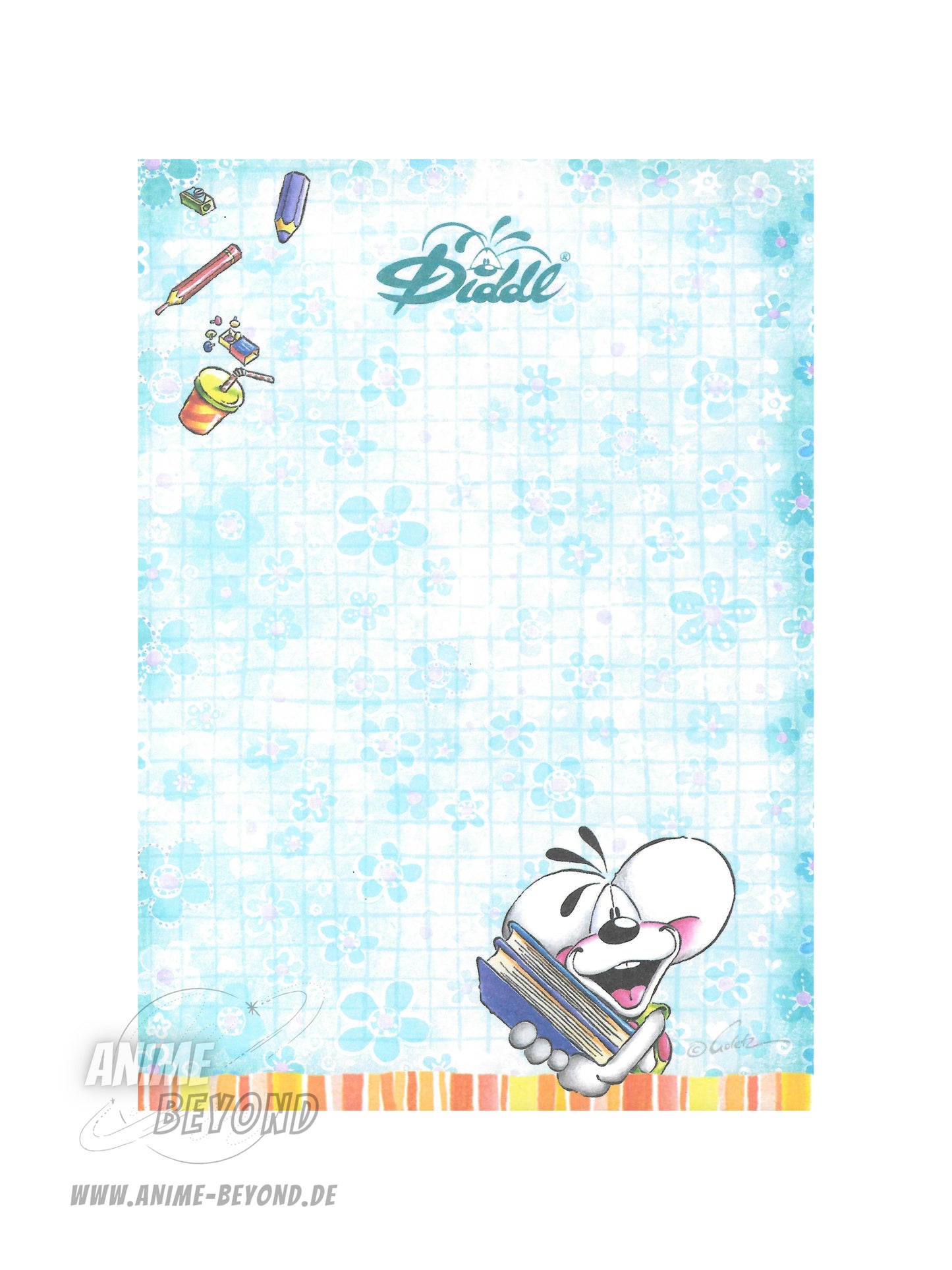 Diddl Duft-Blatt A6 Diddl Blau Back to School 2026 Blockfrisch vom Duftblock