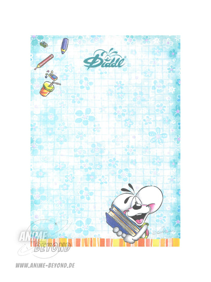 Diddl Duft-Blatt A6 Diddl Blau Back to School 2026 Blockfrisch vom Duftblock