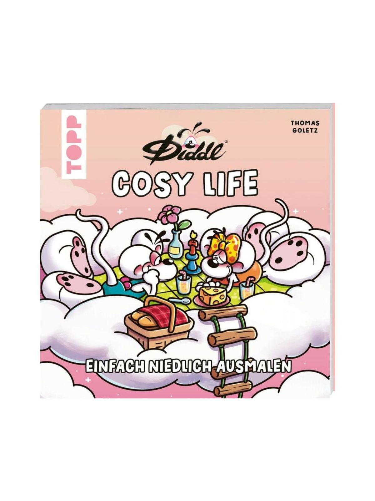 Vorbestellen: Diddl Cosy Life Ausmalbuch / 40 Motive / „Einfach niedlich ausmalen“
