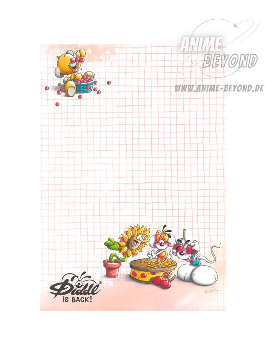 Diddl is Back Blockblatt aus A5 Duftblock mit Kirsch-Duft Blockfrisch 1 Blatt 23787 K1.7