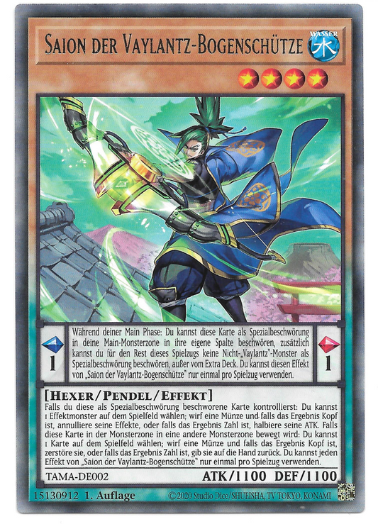 Yu-Gi-Oh! TAMA-DE002 - Saion der Vaylantz-Bogenschütze (Rare)